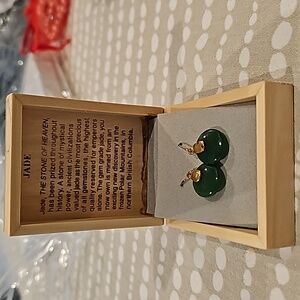 Jade earrings